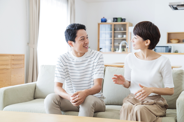 住宅ローンについて話す